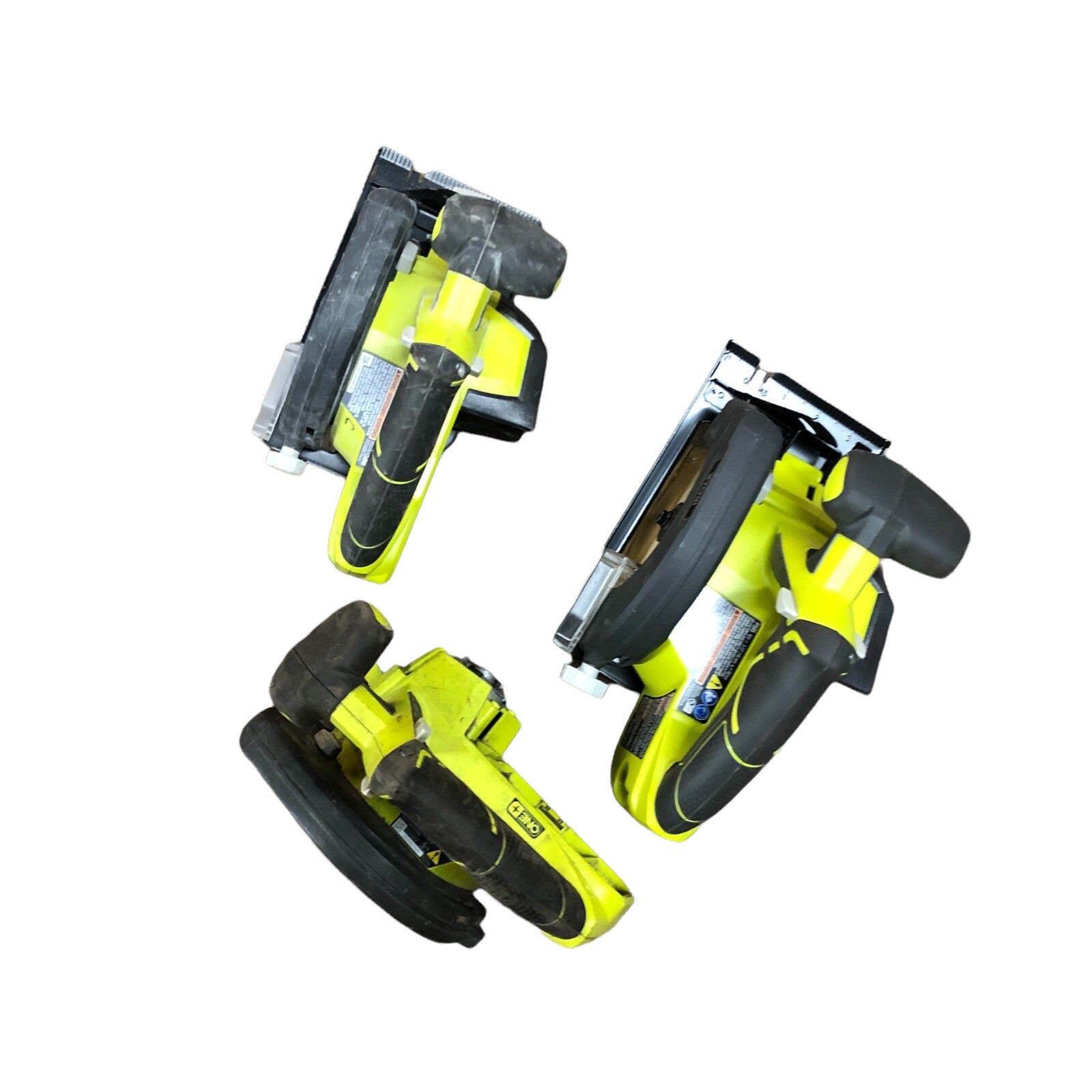 Ryobi 18v p507 1/4 p505 5 1/2 circular saw lot of 3 (PARTS ONLY)