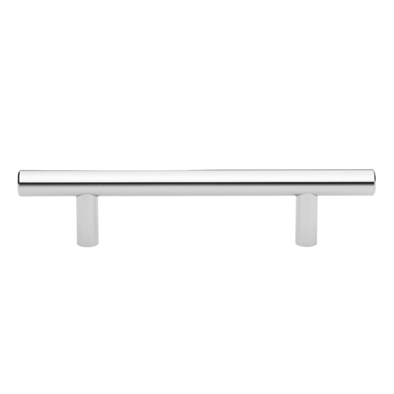 GlideRite 3-3/4" CC 6-1/8" Solid Steel Bar Pull Polished Chrome - 5001-96-PC-1