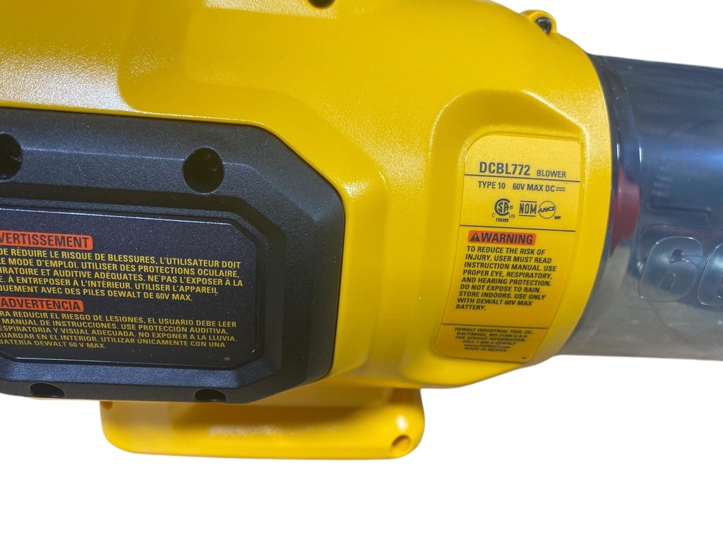 DeWALT DCBL772 60V FlexVolt Handheld Axial Blower Brushless Tool Only 600 CFM