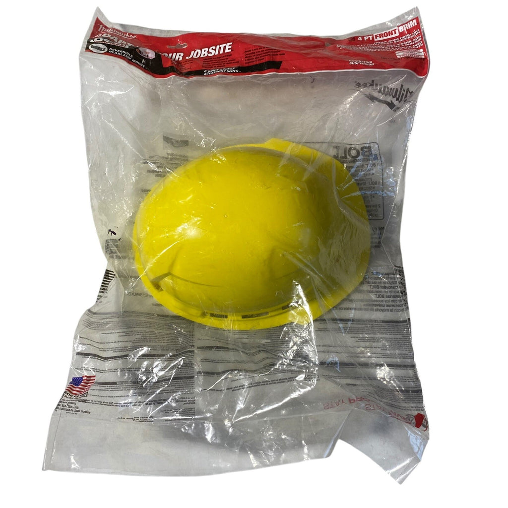 Milwaukee Tool 48-73-1102 Front Brim Yellow Front Brim Hard Hat W/4Pt