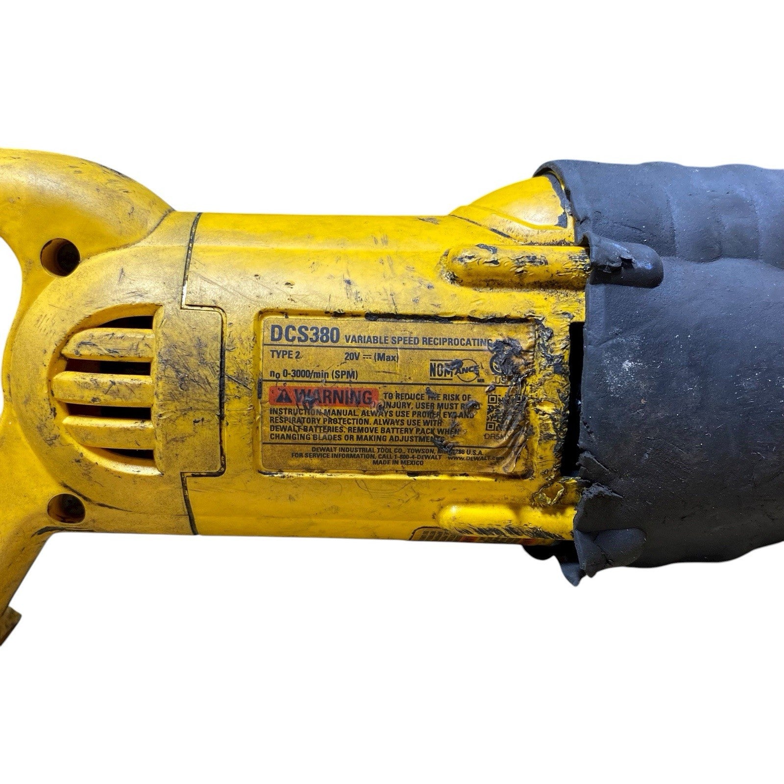 DEWALT DCS380B 20V Reciprocating Saw (Tool Only) PARTS OR REPAIR - WORKS