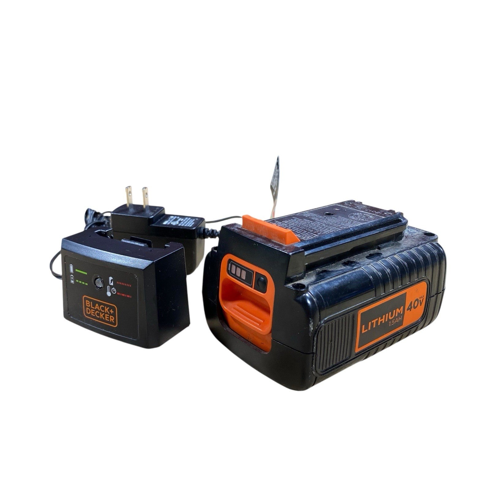 Genuine Black + Decker (40V ~ 1.5AH) Li-Ion Battery & Charger (LBX1540, LCS436)