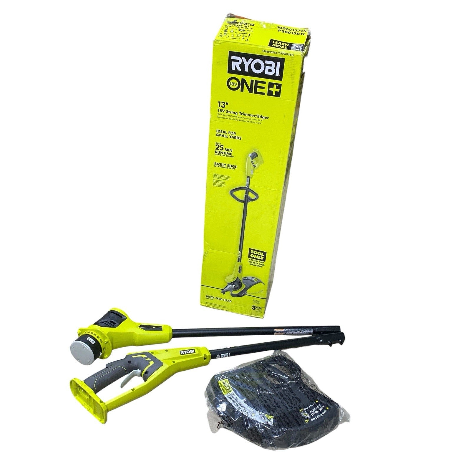 RYOBI P20015BTLVNM 18V 13 in. Cordless Battery String Trimmer (Tool Only)