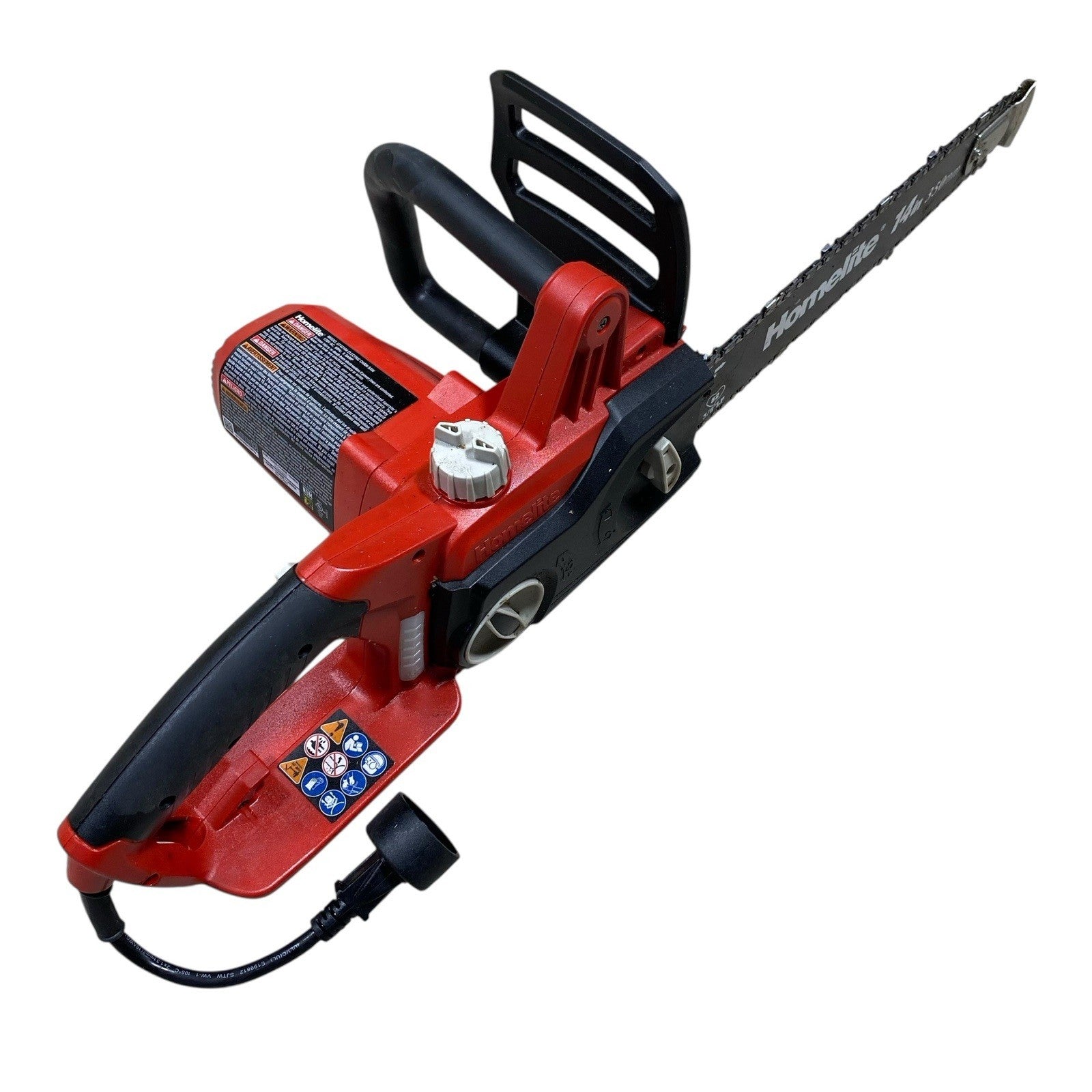 Homelite Electric Chainsaw 14" 9 Amp Tool-Less Chain Tensioning, Automatic Oiler