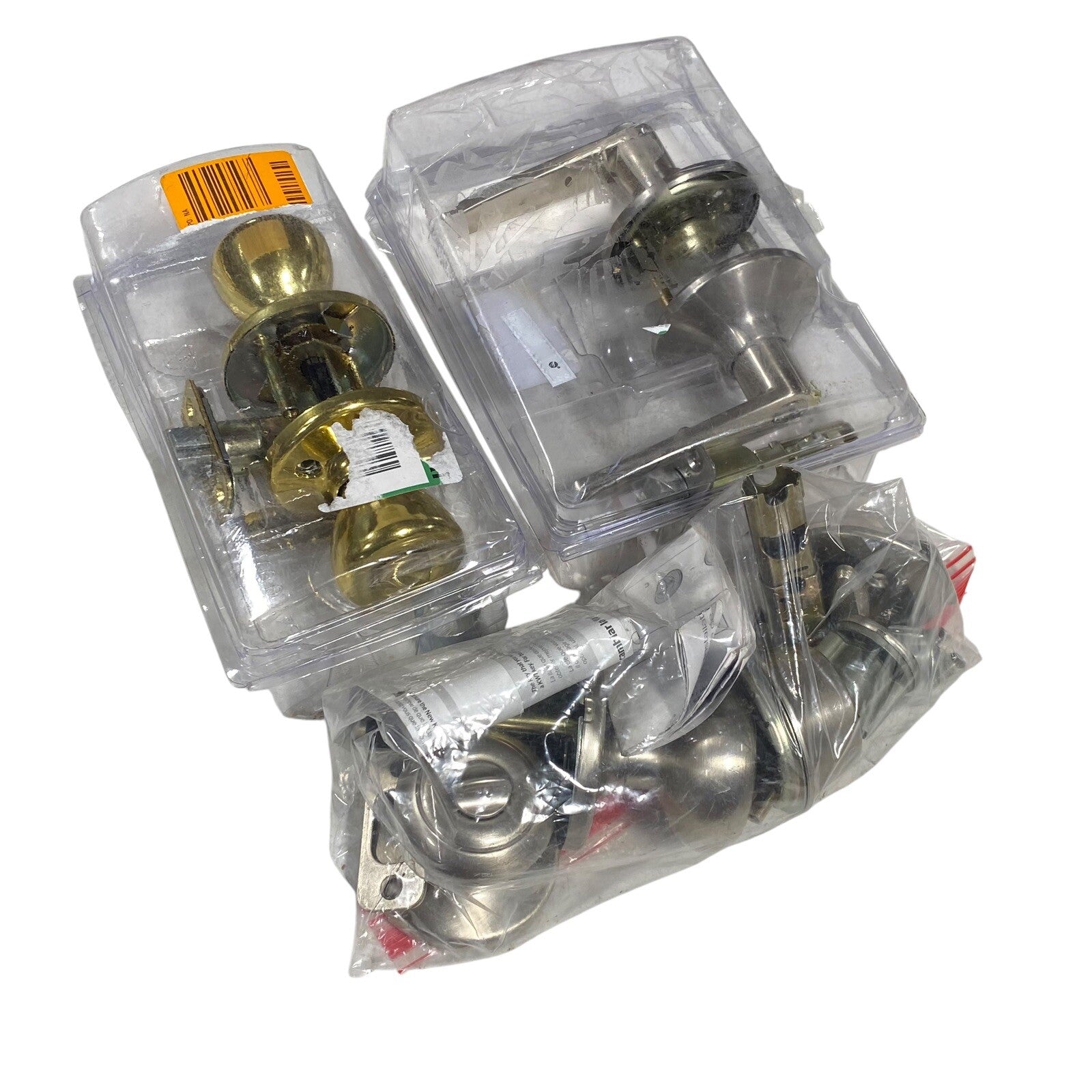 Door Knob Lot No Keys Landlord Special Knob And Levers Gold Silver