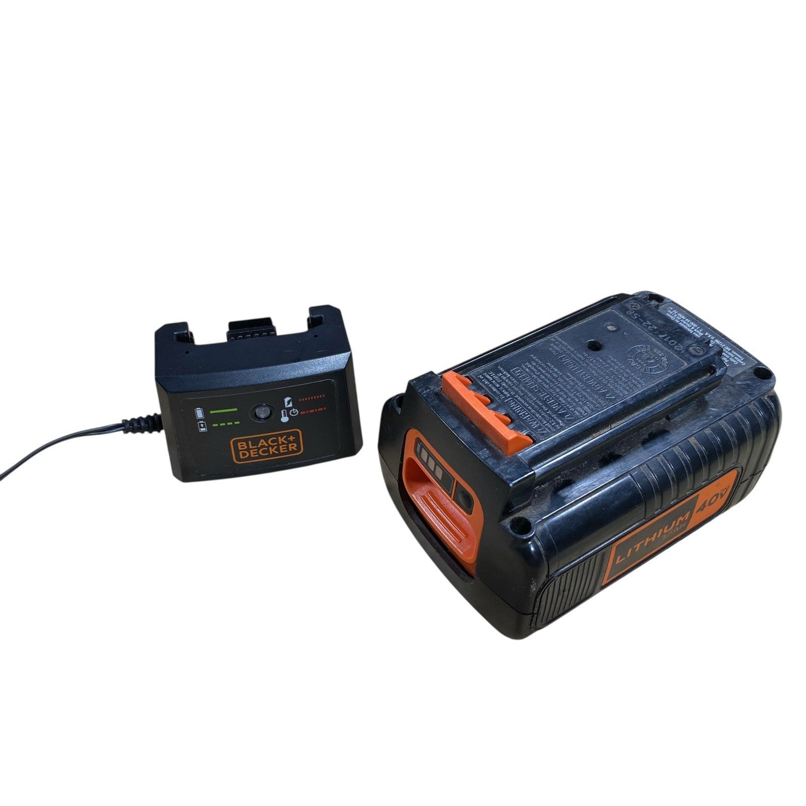 Genuine Black + Decker (40V ~ 1.5AH) Li-Ion Battery & Charger (LBX1540, LCS436)