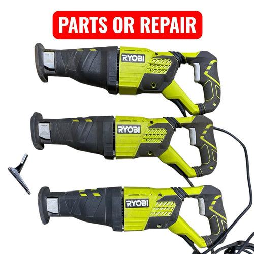 3X Ryobi RJ1861V Corded 12-amp Variable Speed Reciprocating Saw for PARTS ONLY