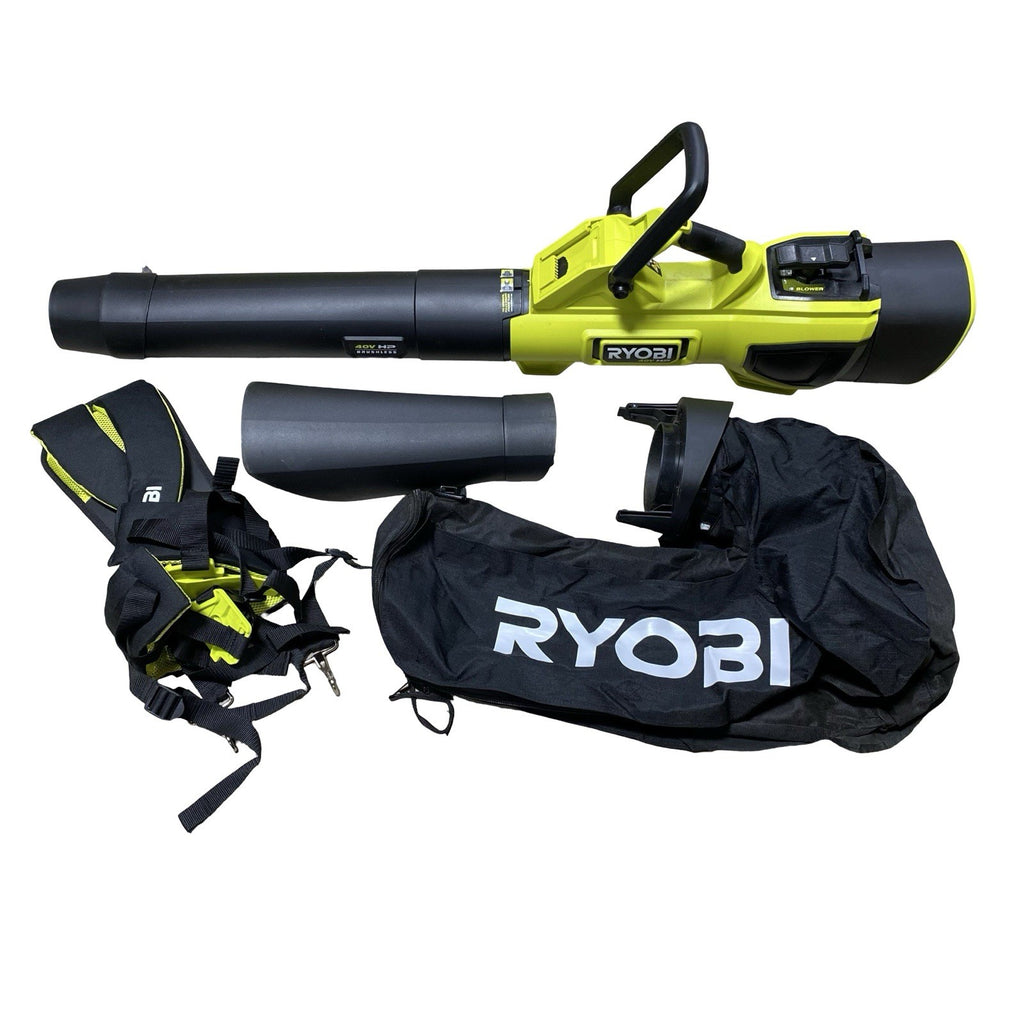 RYOBI RY404015VNM 40V Cordless Jet Fan Blower/Leaf Mulcher/Vacuum READ FULLY