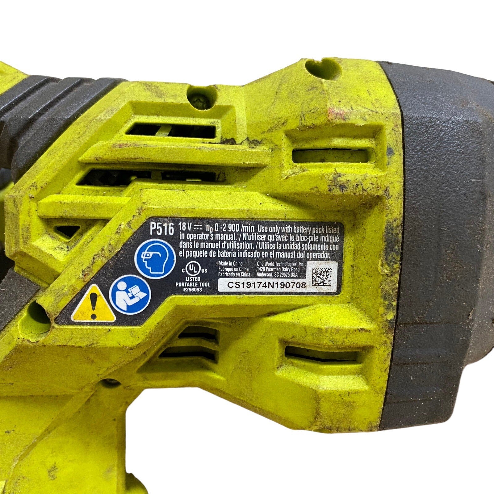 2- Ryobi P516 ONE+ HP 18V Brushless Cordless Reciprocating Saws PARTS ONLY