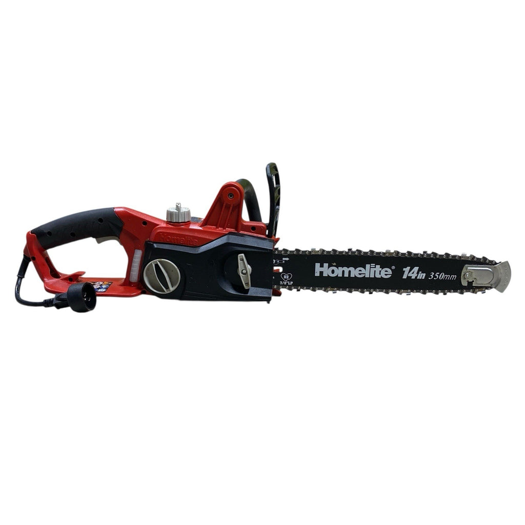 Homelite Electric Chainsaw 14" 9 Amp Tool-Less Chain Tensioning, Automatic Oiler