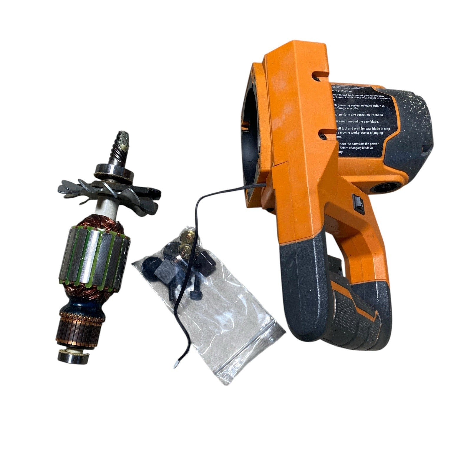Ridgid R4222 OEM 12” Miter Saw Armature /brushes/motor/handle/switch Assembly