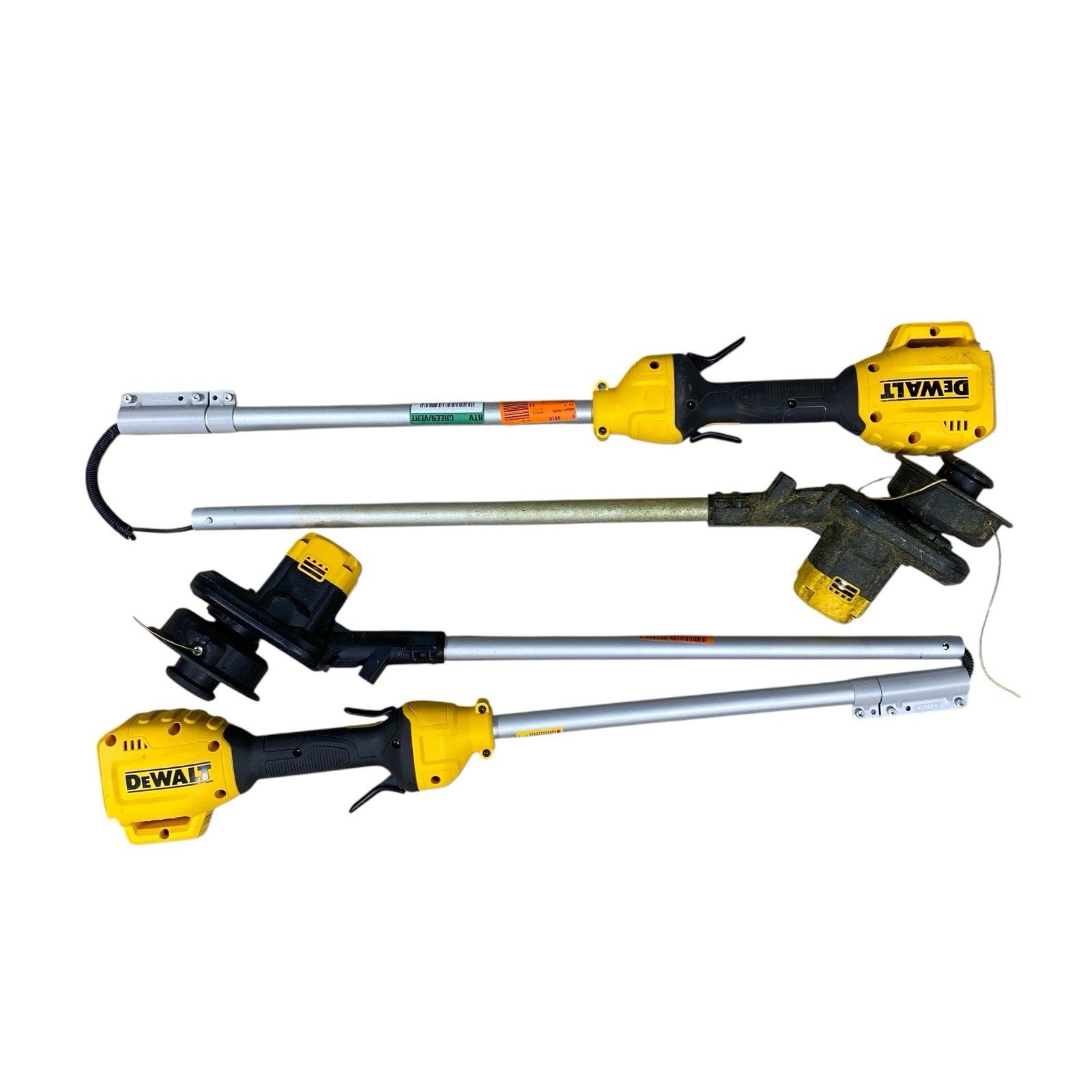 2 X DeWalt DCST925 20V Lithium-ion 13" Cordless String Trimmers PARTS OR REPAIR