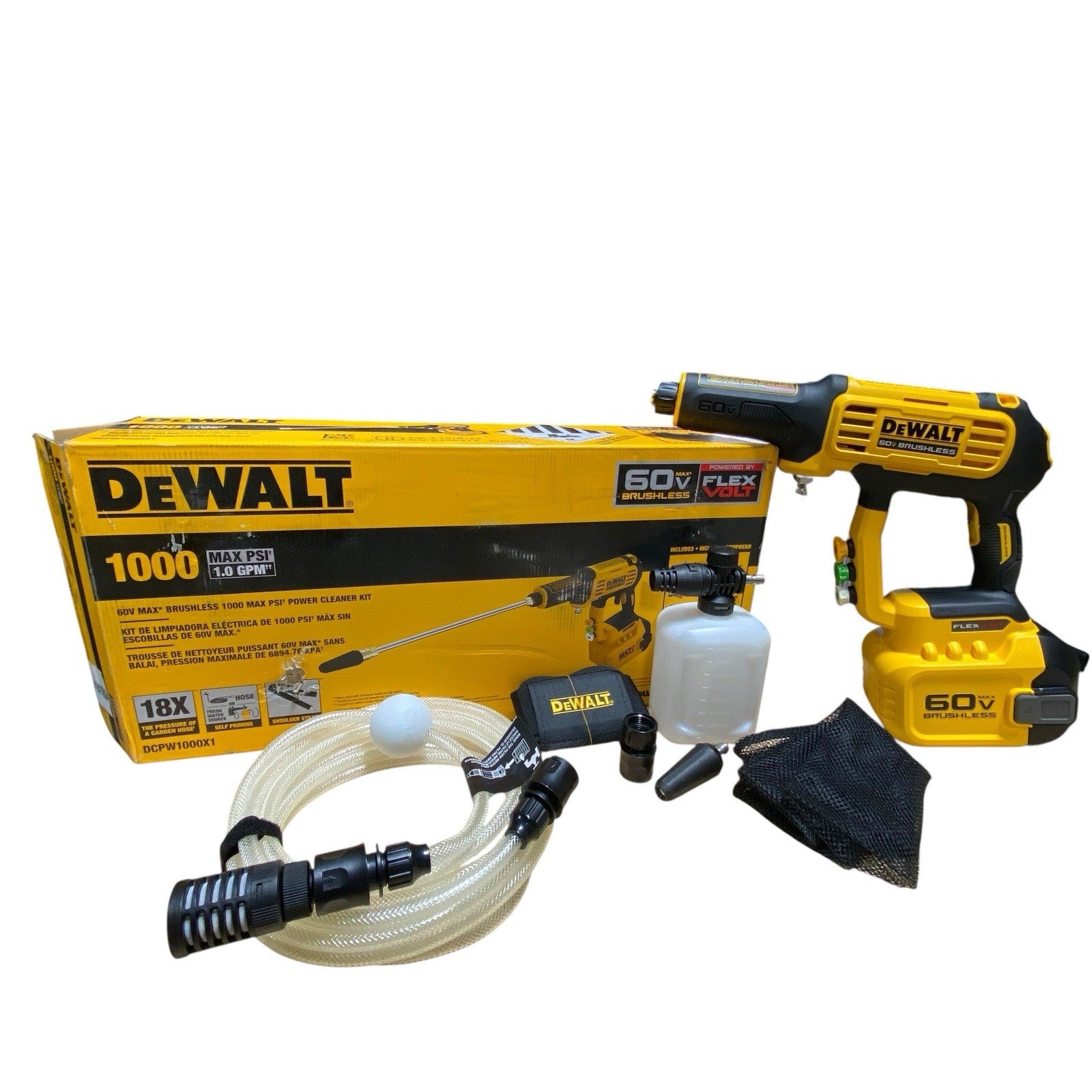 DeWALT DCPW1000B 60V FLEXVOLT 1000 PSI Cordless Power Cleaner (Tool Only)