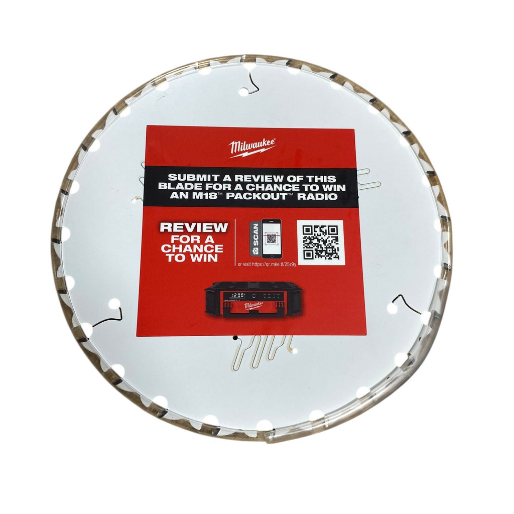 48-41-0720 7-1/4 24 Tooth Milwaukee Framing Wood Cutting Circular Saw Blade