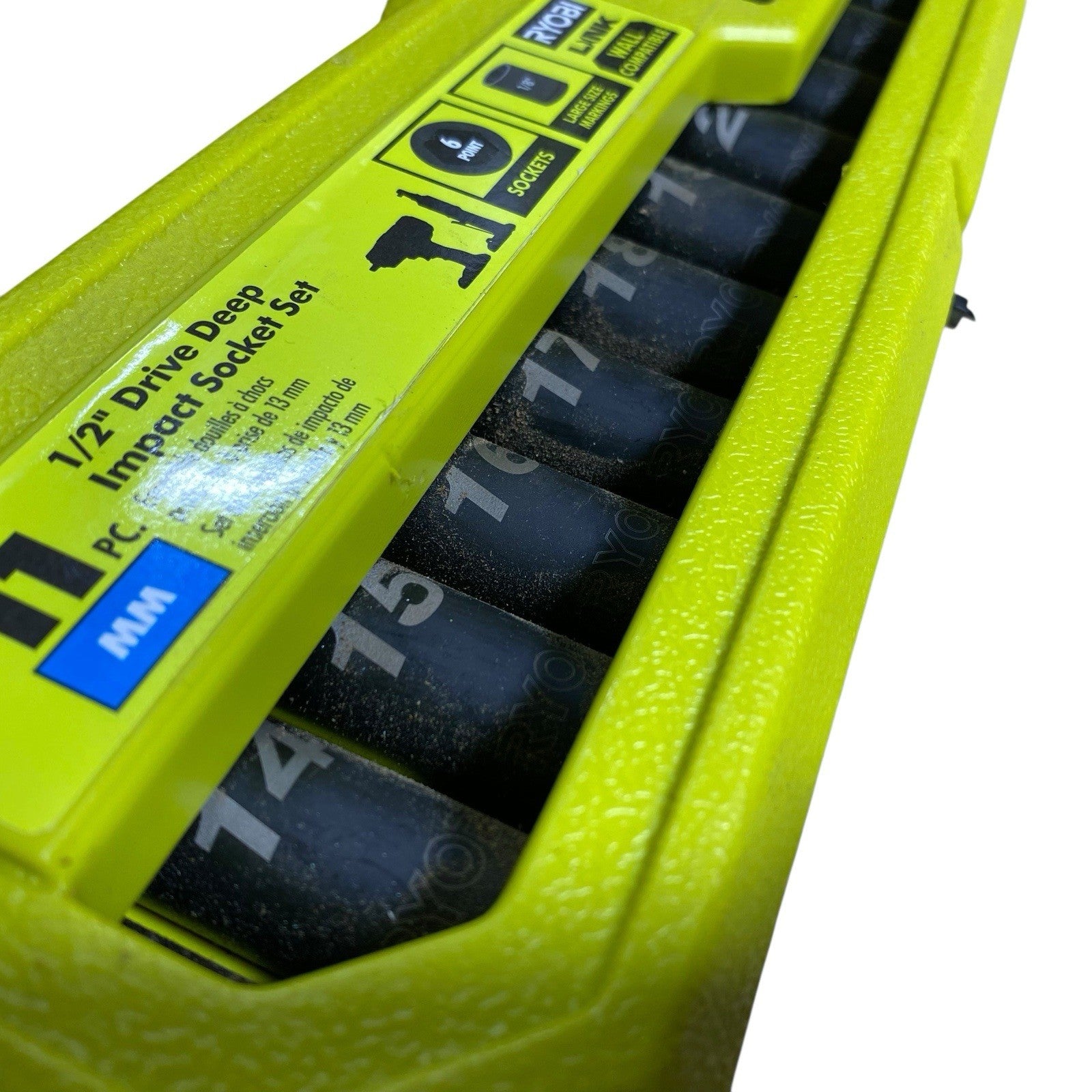 RYOBI Deep Impact Socket Set 1/2 in Metric Universal Hand Tool (11-Piece)