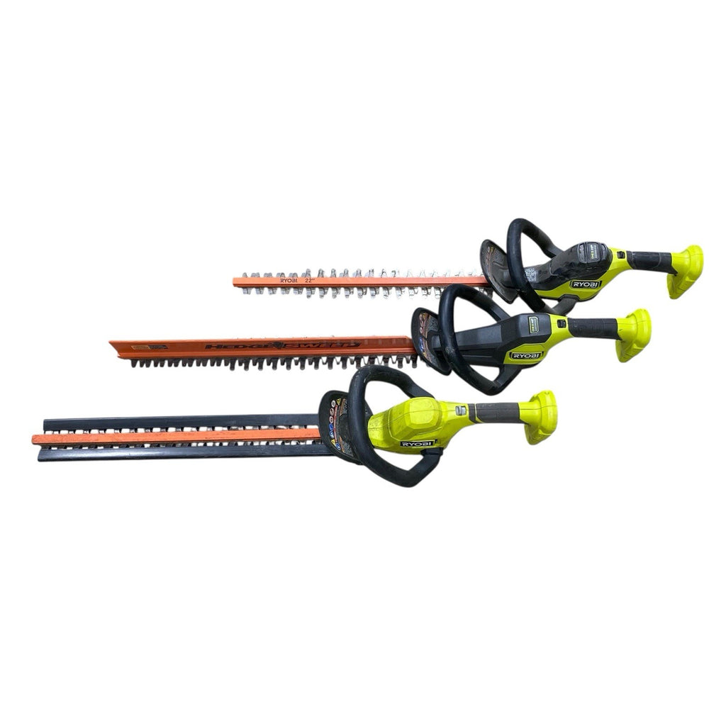 3 X RYOBI ONE+ HP 18V Brushless Hedge Trimmer Lot for PARTS OR REPAIR ONLY