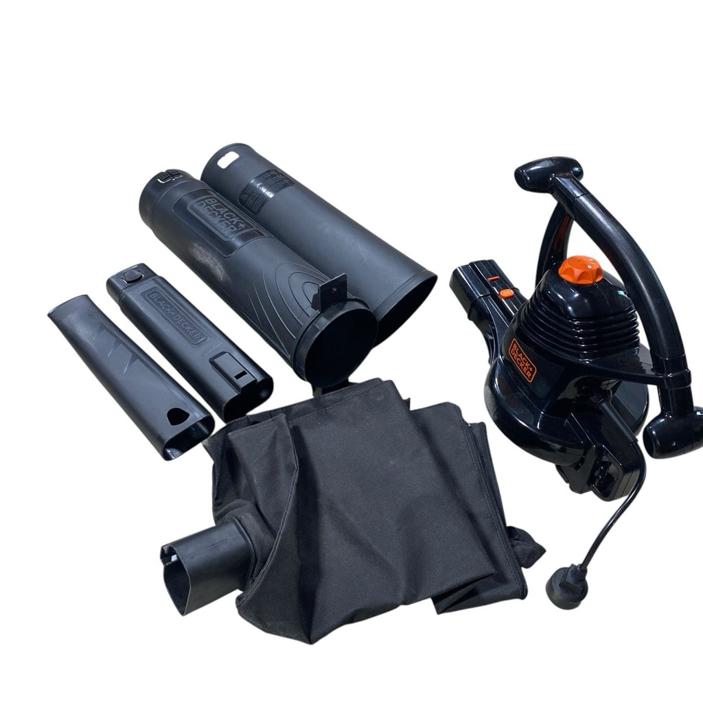 BLACK+DECKER 3-In-1 Electric Leaf Blower, Leaf Vacuum, Mulcher, 12-Amp (BV3100)
