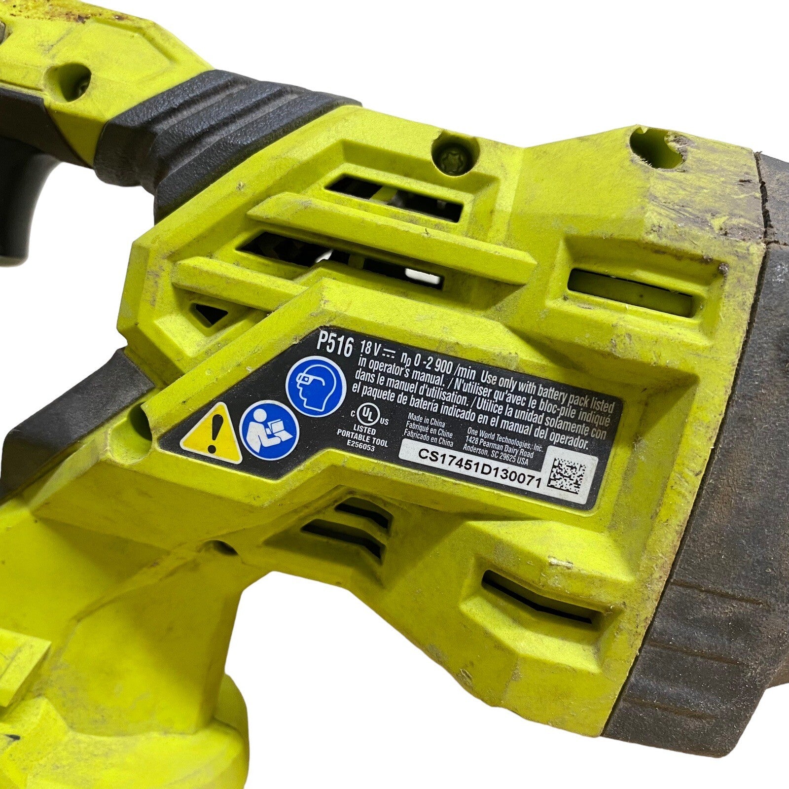 2- Ryobi P516 ONE+ HP 18V Brushless Cordless Reciprocating Saws PARTS ONLY