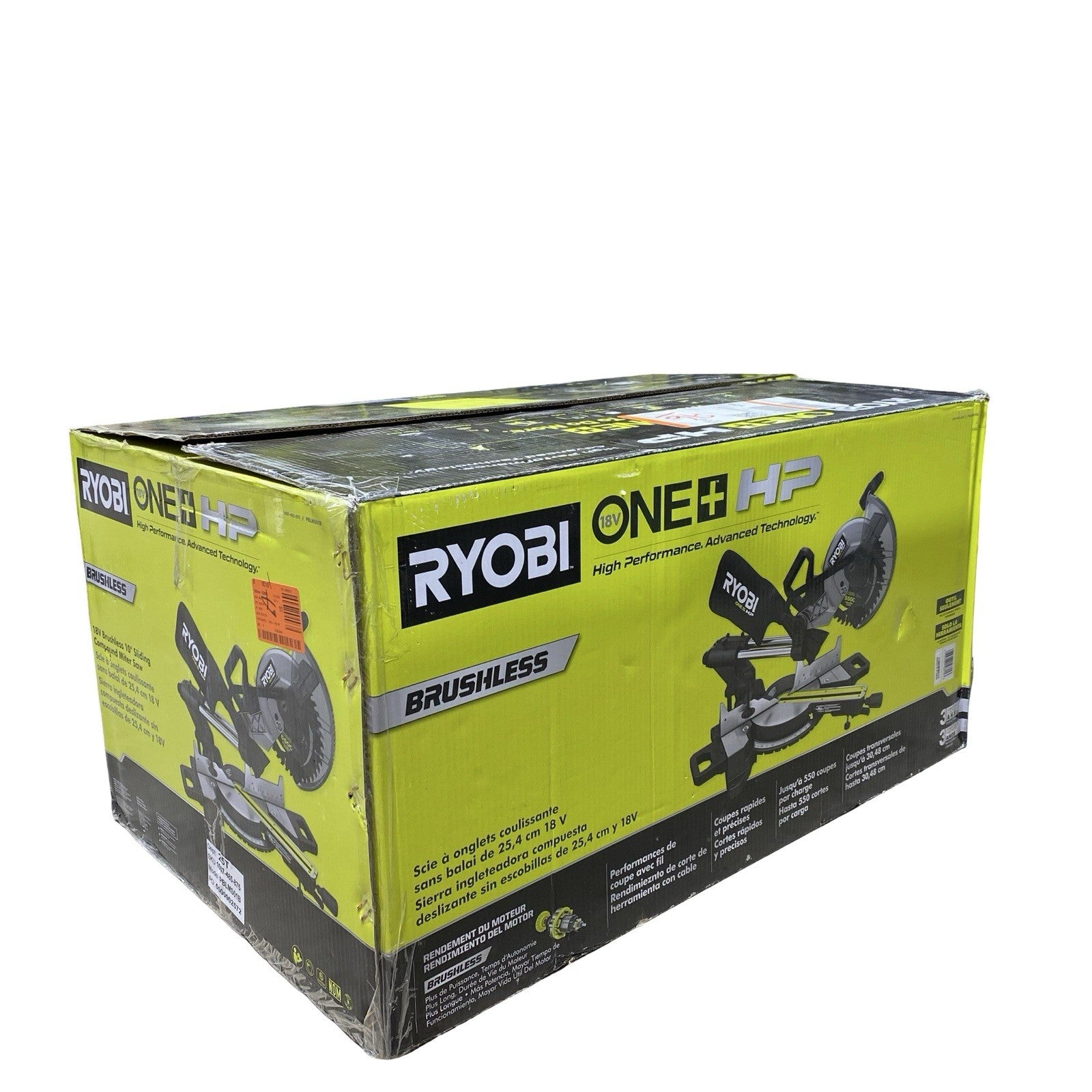 RYOBI ONE+ HP 18V Brushless Cordless 10 in. Sliding Compound Miter Saw Tool Only