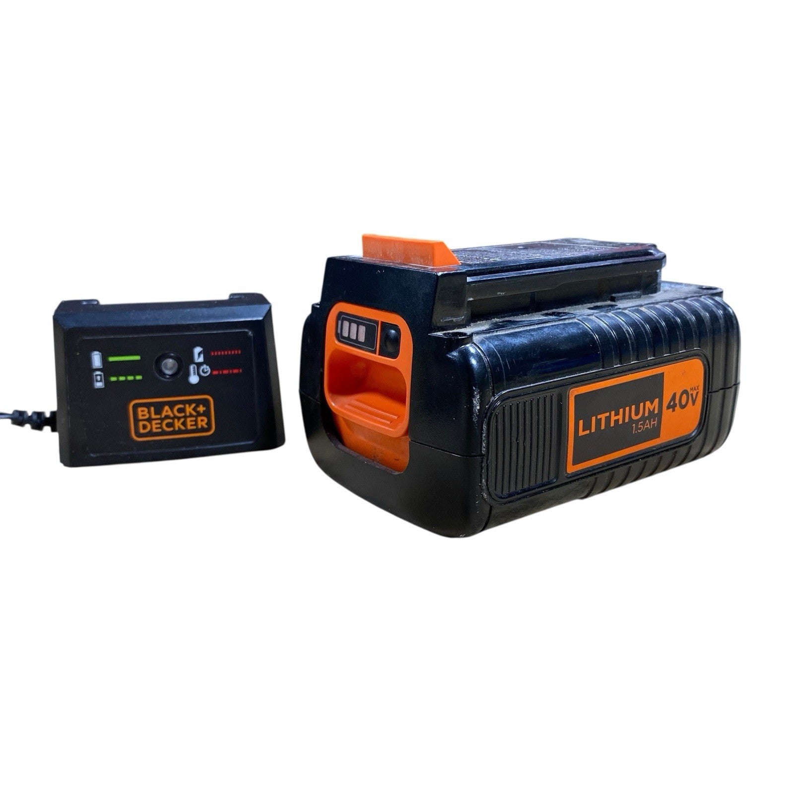 Genuine Black + Decker (40V ~ 1.5AH) Li-Ion Battery & Charger (LBX1540, LCS436)