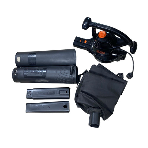 BLACK+DECKER 3-In-1 Electric Leaf Blower, Leaf Vacuum, Mulcher, 12-Amp (BV3100)