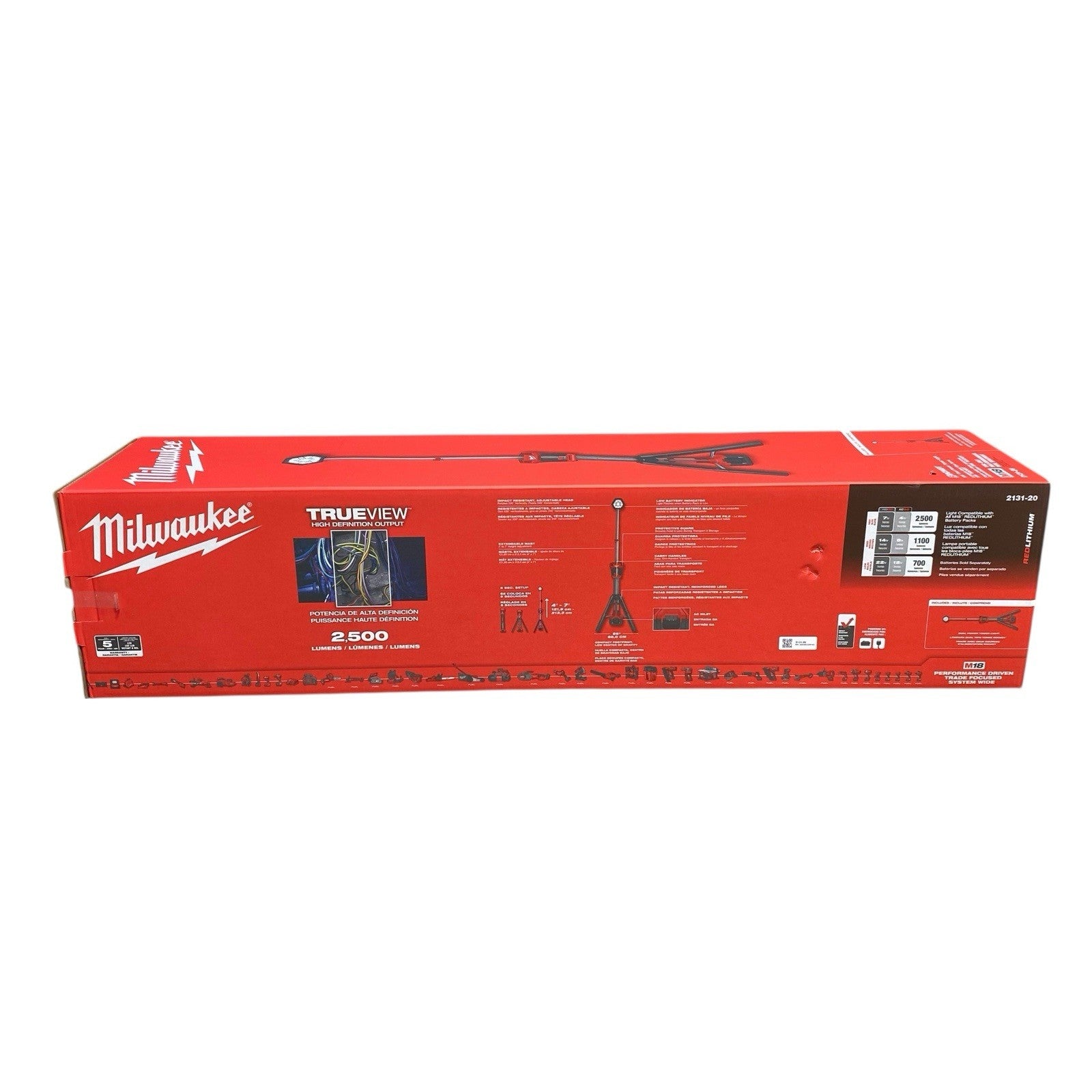 Milwaukee 2131-20 M18 18V Li-Ion ROCKET Dual Power Tower Light-(Bare Tool) NEW
