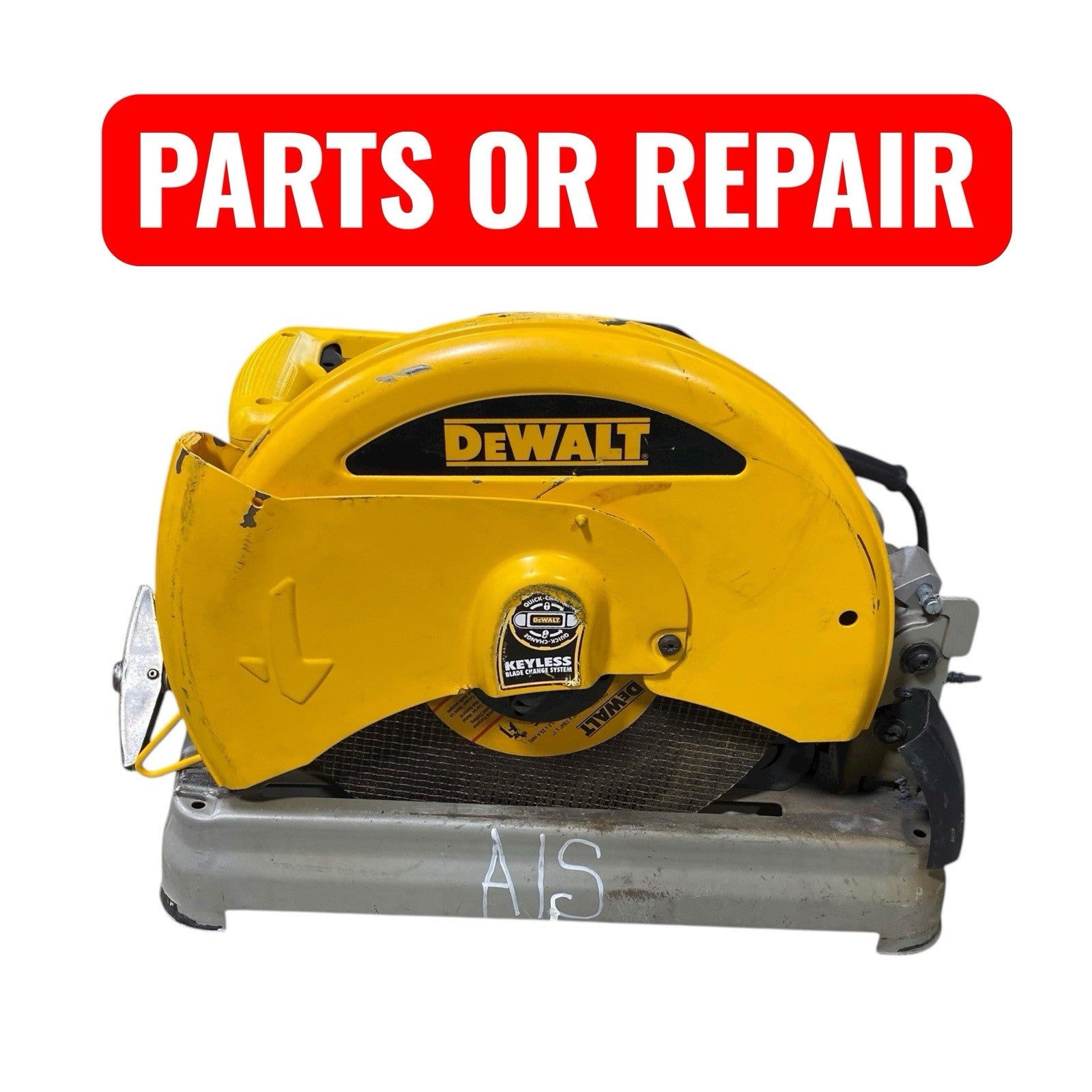 DEWALT 15 Amp Corded 14 in. Chop Saw D28715 - PARTS OR REPAIR ONLY