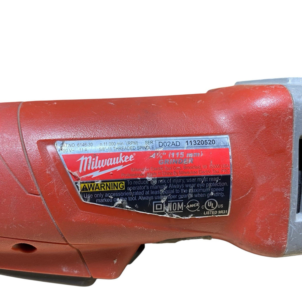 Milwaukee 6146-30 4 1/2 in Grinder Model Lock-On Paddle Switch
