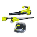 Ryobi 18V Brushless Cordless Battery String Trimmer and Leaf Blower Combo Kit