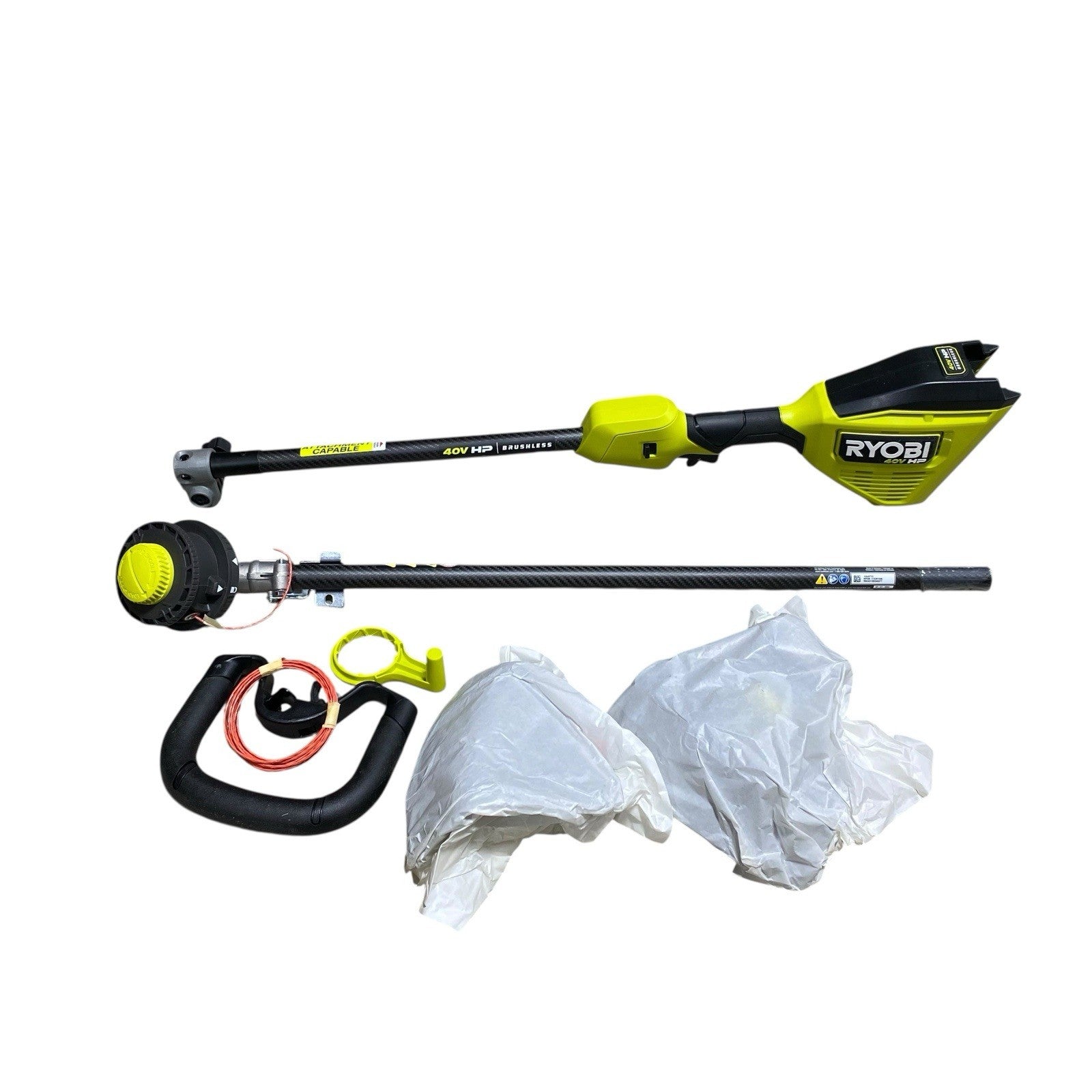RYOBI RY40HPST01 40V Brushless 16" Carbon Fiber Shaft String Trimmer- TOOL ONLY
