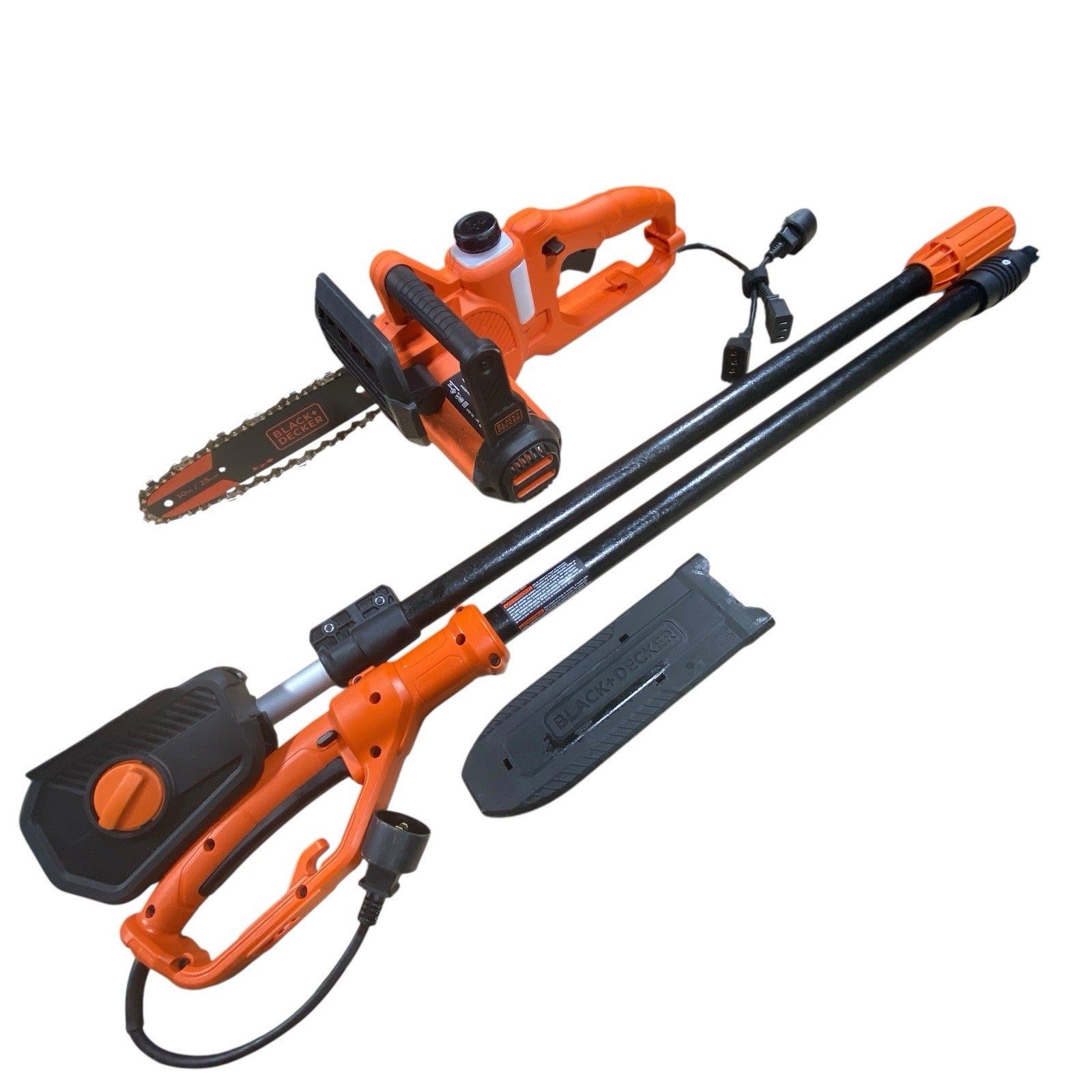 BLACK+DECKER 10 in. 8 AMP Corded Electric Chainsaw with Pole Attachment