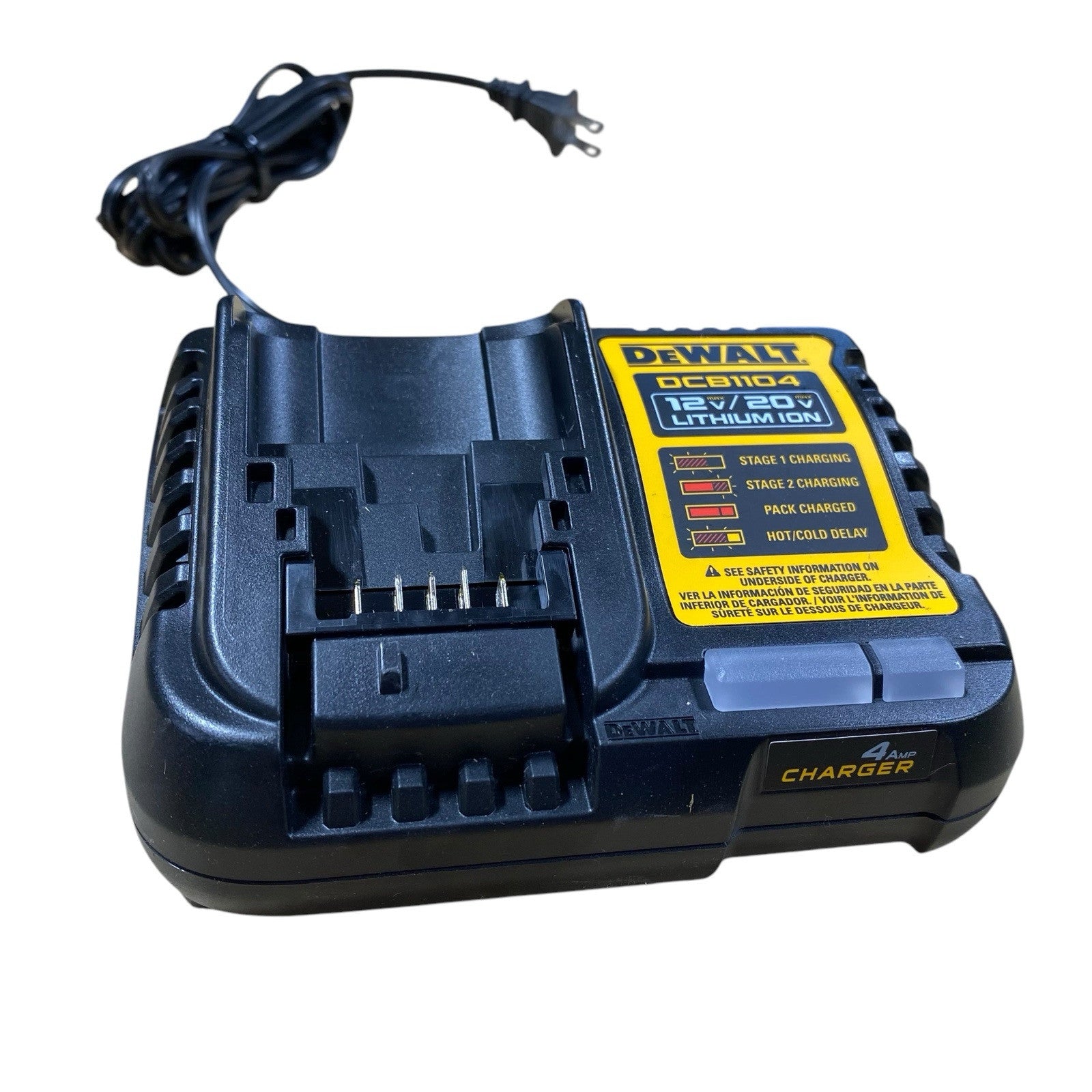 DEWALT DCB1104 20V Volt MAX Li-Ion Fast Battery Charger
