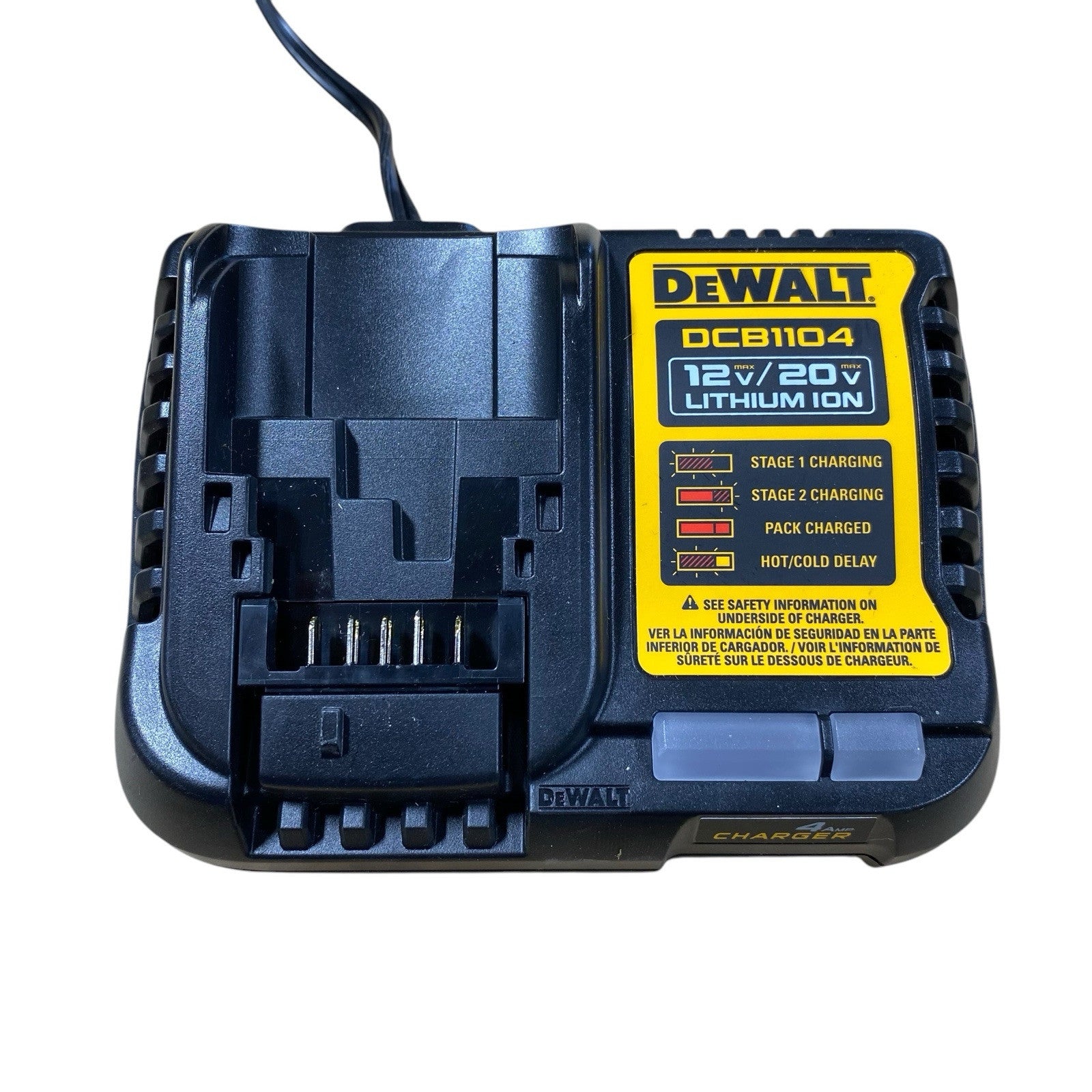 DEWALT DCB1104 20V Volt MAX Li-Ion Fast Battery Charger