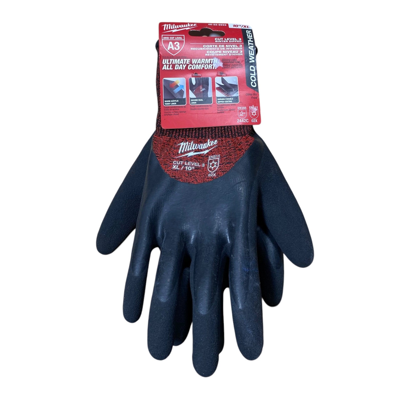 Milwaukee 48-22-8923 Cut Level Insulated Winter Work Gloves X-LARGE