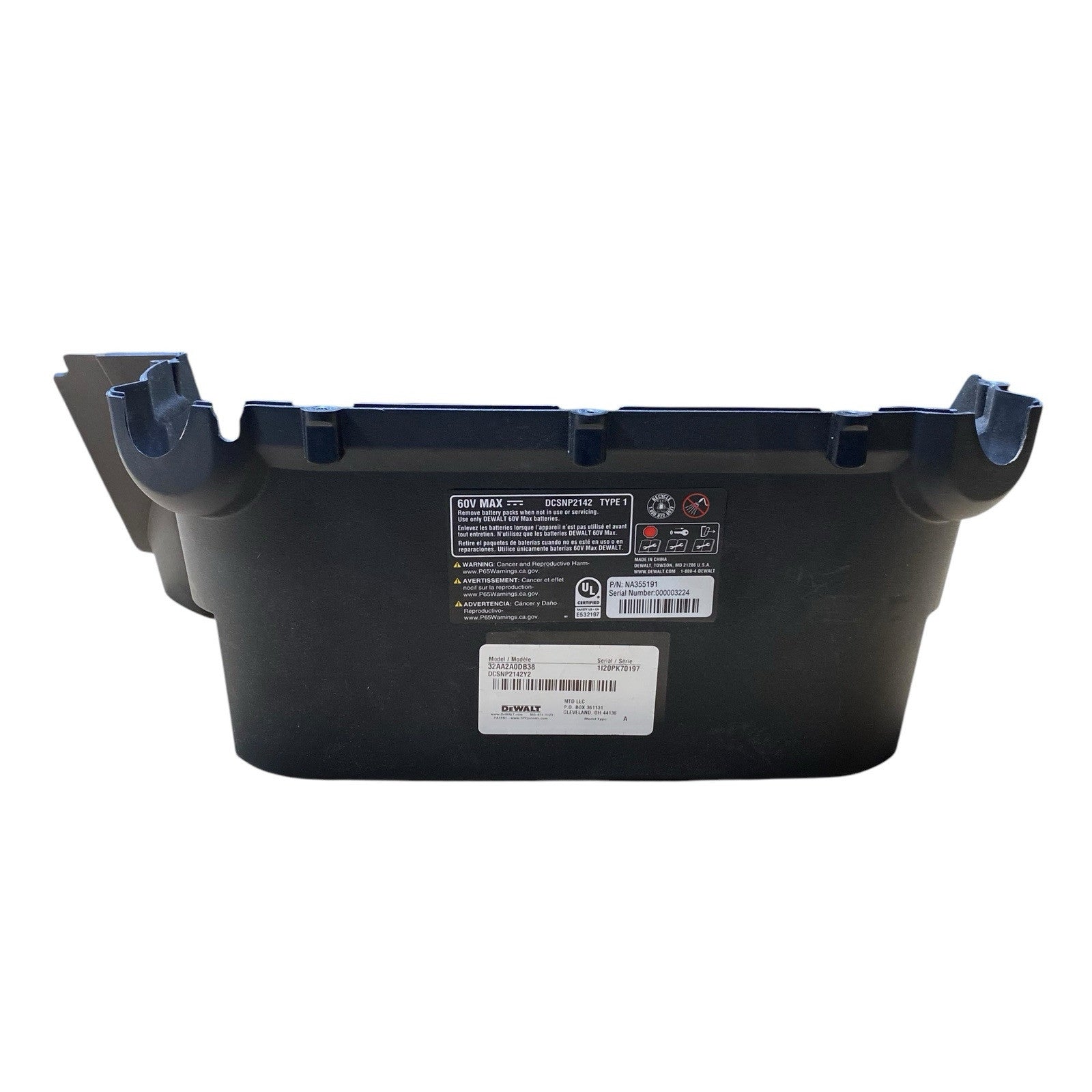 DEWALT DWLDCSNP2142Y2 60V MAX 21 in Cordless 1-Stage Snow Blower AXLE HOUSING