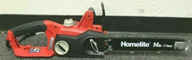 Homelite Electric Chainsaw 14" 9 Amp Tool-Less Chain Tensioning, Automatic Oiler