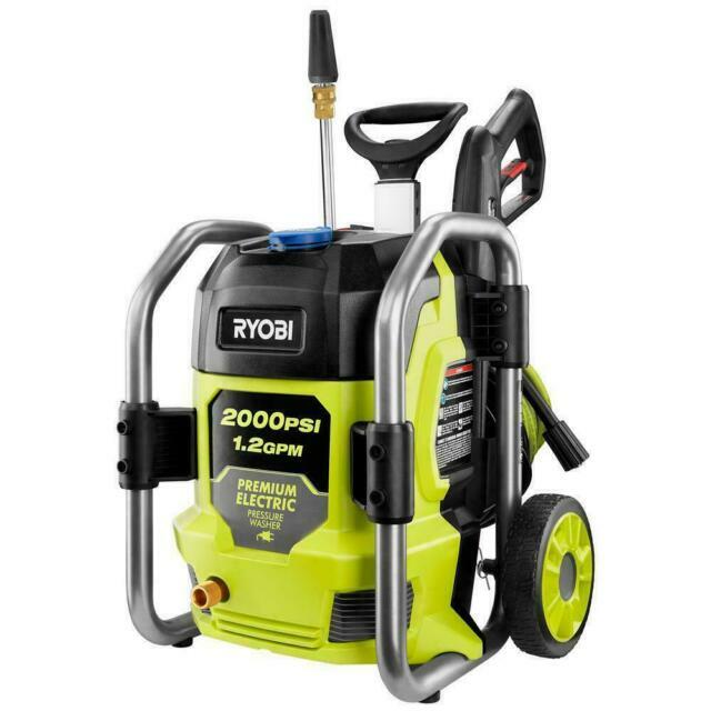 -FOR PARTS-RYOBI RY142022 2000 PSI 1.2 GPM Cold Water Electric Pressure Washer
